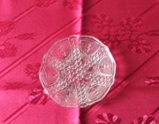 Szklane talerzyki deserowe, 5 szt PRL