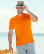 T-shirt gładki pomarańczowy FRUIT of the LOOM