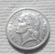 Francja IV Republika 5 franków francs 1949 KM# 888b Ładny stan