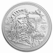 Srebrna moneta 1oz Leonardo Da Vinci 2021, Ikony Inspiracji