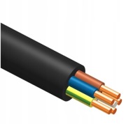 KABEL DRUT PRĄDOWY ZIEMNY YKY 5x10mm 1m
