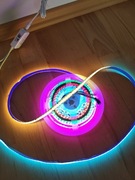 TAŚMA LED 5M COB NEON RGBIC 576 LED/M WS2811 rolka 10mm kolorowa IP20