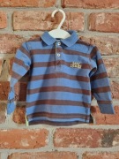 koszulka polo w paski * ZARA * długi rękaw * 74cm