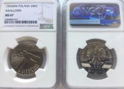 20 TYS.ZŁ JASKÓŁKI 1993 NGC MS67 ! 2 MAX PIĘKNA