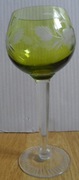 Kryształowy kieliszek zielony