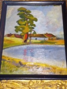 Piekny pejzaż obraz olejny polski artysta