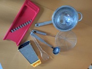 sito stalowa łyżka chochla cedzak widelec sałatkowy tarka szatkownica 