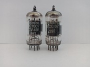 Ei ECC82 12au7 CV491 label Siemens long smooth, b.mocna para