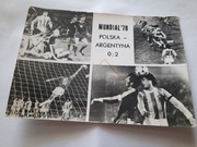 POCZTÓWKA SPORTOWA- POLSKA-ARGENTYNA 0:2 MUNDIAL 1978