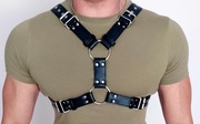 Męska uprząż BDSM, harness, gotyk. 