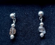 Kolczyki hipoalergiczne z herkimerem 