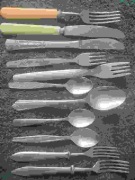 Sztućce Gerlach i inne 11 sztuk wzory różne 