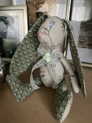 Zając z lnu Wielkanoc hand made