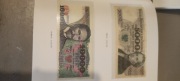 4 banknoty PRL w albumie