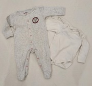 Pajacyk niemowlęcy + body 2x rozmiarze 56