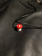 Naszyjnik jesień grzybek muchomorek czerwony  