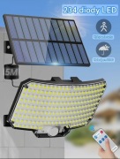 Lampa Solarna z czujnikiem ruchu 234 LED IP65 1500mAh + Pilot
