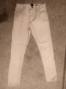 Jasne spodnie jeansy slim fit h&m rozmiar 30 EUR