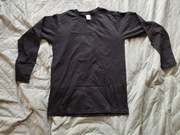 Czarna bluzka długi rękaw longsleeve - Fruit of the Loom