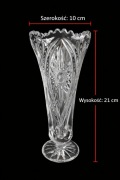 Wazon kryształowy szlifowany
