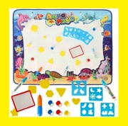 MATA WODNA DO MALOWANIA RYSOWANIA WODĄ DUŻA DLA DZIECI ZESTAW XXL PIECZĄTKI