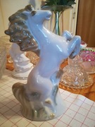 Figurka ceramiczna Koń. Porcelana. Połonne.
