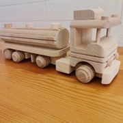 Drewniany pojazd - Ciężarówka - Cysterna 
