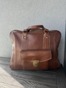 Torba podróżna PRL retro vintage skórzana