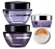 Avon Anew Platinum zestaw krem na dzień 50 ml + krem na noc + krem pod oczy