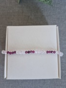 Bransoletka rubin z szafirem,kamienie naturalne