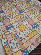 Patchworkowa narzuta  z printem  dla dziewczynki! Hand Made