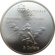 Kanada 5 dolarów 1975 Montreal 24,3g Ag 925