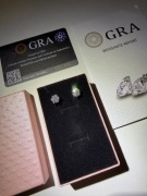 Kolczyki Moissanite*VVS1*Alternatywa Diamentu*S925*Certyfikat GRA*Unisex