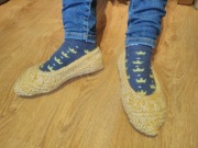 KAPCIE DOMOWE DAMSKIE BALERINKI RĘCZNIE ROBIONE 37 38 39