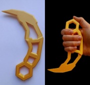 Keyrambit Roblox Rivals Złoty– Karambit 3D – Gadżet dla Gracza