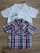 2 x Koszula dziecięca krótki rękaw rozm. 80 - 12 m-cy 