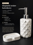 Komplet Łazienkowy z gipsu polimerowego
