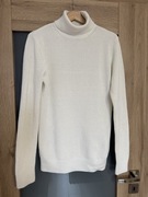 Kremowy sweter golf Xs H&M