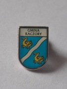 Herb miasta i gmina Kaczory 1 przypinka pin odznaka wpinka