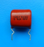1uF 500V 105J MPP  kondensator polipropylenowy - sprawdzone 