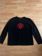 Bluza polarowa Manchester United czarna L/XL – logo czerwone, unisex