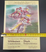 Żużel Włókniarz Częstochowa Śląsk Świętochłowice 1991 speedway 