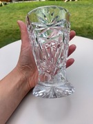 Piękny wazon kryształowy PRL – ręcznie szlifowany, unikat vintage