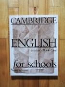 książka "Cambridge English teachers book one" A. Littlejohn, D. Hicks 