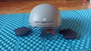 Kask rowerowy Pemila z daszkiem i izolacja usz