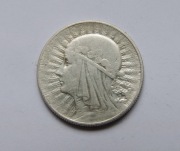 Moneta 5 złotych 1933 Jadwiga (Głowa kobiety). 