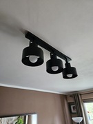 Lampa sufitowa 3x e27 czarna 