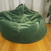 Pufa INSPIRIUM zielona welur.