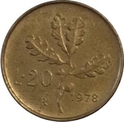 Włochy 20 lire z 1978 roku - OBEJRZYJ MOJĄ OFERTĘ