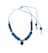 Bransoletka szafir noc Kairu minerały kamienie szlachetne biżuteria boho